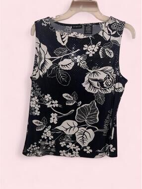 George Women's Black and White Vests-tanks-cami